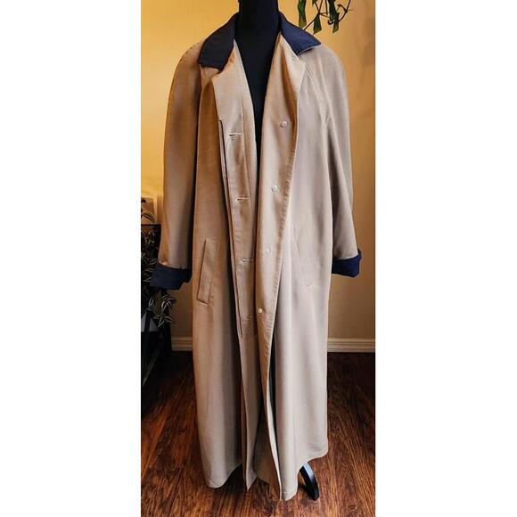 Vintage Misty Harbor Women's Tan Trenchcoat Jacket Removable Quilted Lining EUC! - Picture 1 of 9
